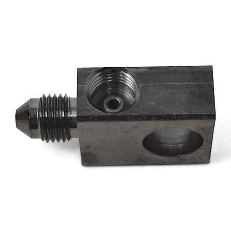 3 AN Male To 3/8-24 Inverted Flare FeMale To 3/8-24 Inverted Flare FeMale Brake Adapter Tee Steel Black