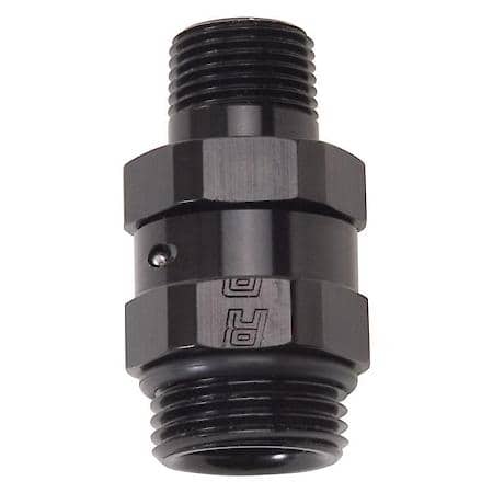 3/8" NPT Male To 10 ORB Male Adapter Assy Black Anodized