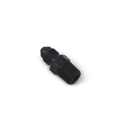 3 AN Male To 1/8" NPT Male Brake Adapter Steel Black Anodized