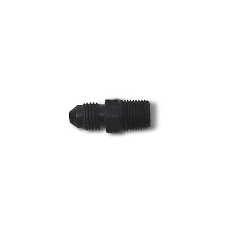 3 AN Male To 1/8" NPT Male Brake Adapter Steel Black Anodized