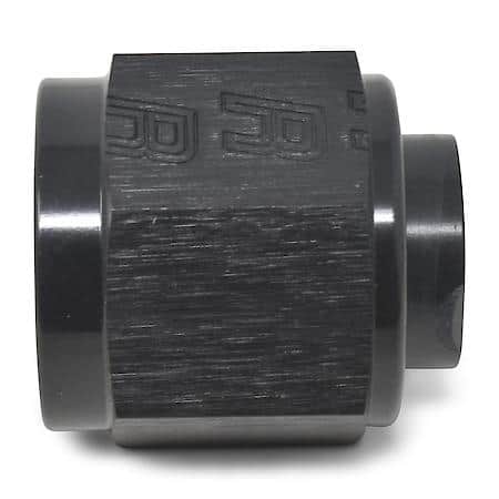 8 AN Cap Black Anodized