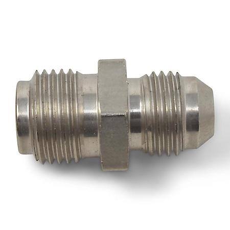 8 AN Male To 11/16-18 Inverted Flare Male Adapter Steel Endura Finish