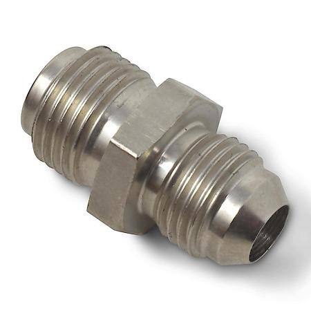 8 AN Male To 11/16-18 Inverted Flare Male Adapter Steel Endura Finish