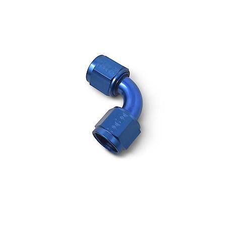 6 AN FeMale 90 Deg To AN FeMale Adapter Blue Anodized