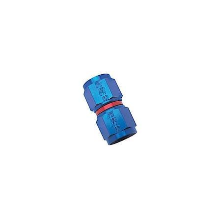 4 AN FeMale Straight To AN FeMale Adapter Red & Blue Anodized