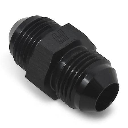 12 AN Male To AN Male Adapter Black Anodized