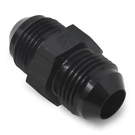 12 AN Male To AN Male Adapter Black Anodized