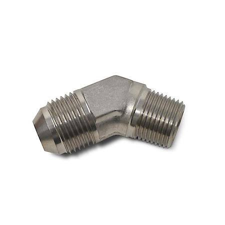 6 AN Male 45 Degree To 3/8" NPT Male Endura Finish