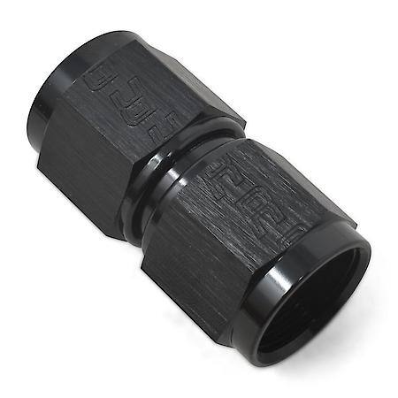 12 AN FeMale Straight To AN FeMale Adapter Black Anodized