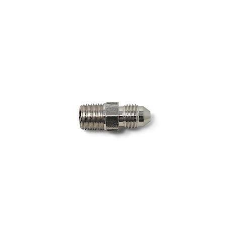 4 AN Male To 1/8" NPT Male Brake Adapter Steel Endura Finish