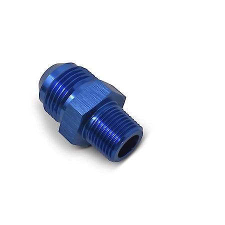 10 AN Male Straight To 3/4" NPT Male Adapter Blue Anodized