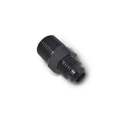 4 AN Male Straight To 3/8" NPT Male Adapter Black Anodized