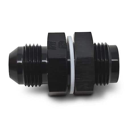 8 AN Fuel Cell Bulkhead Black Anodized