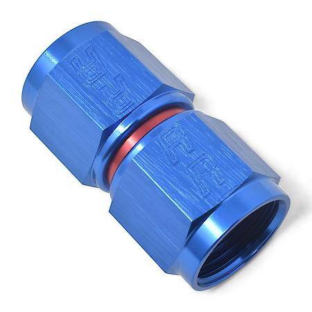 12 AN FeMale Straight To AN FeMale Adapter Red & Blue Anodized