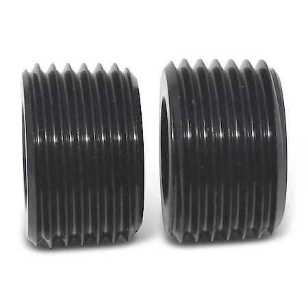 1/2" NPT Internal Wrenching Plug Black Anodized