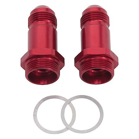 8 AN Male To 7/8-20 Male Carb Adapter (2") Red Anodized Qty: 2