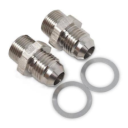6 AN Male To 9/16-24 Male Carb Adapter Endura Finish Qty: 2