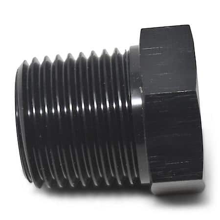 3/8" NPT Male To 1/8" NPT FeMale Bushing Black Anodized