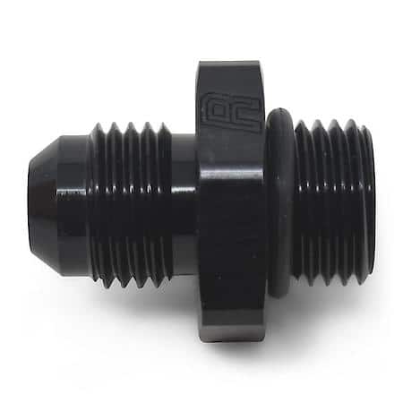10 AN Male To 10 AN ORB Male Adapter Black Anodized
