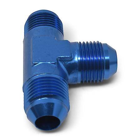 16 AN Male Tee Adapter Blue Anodized