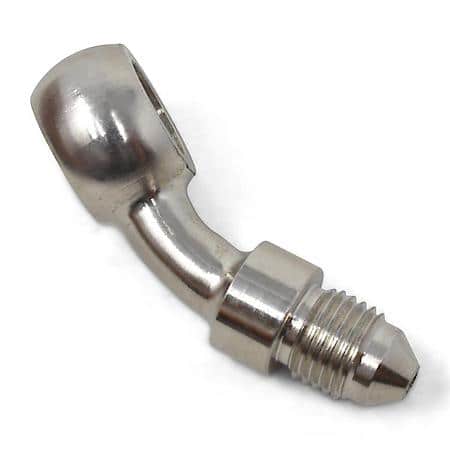 3 AN Male 35 Deg To 3/8" (10mm) Banjo Steel Endura Finish