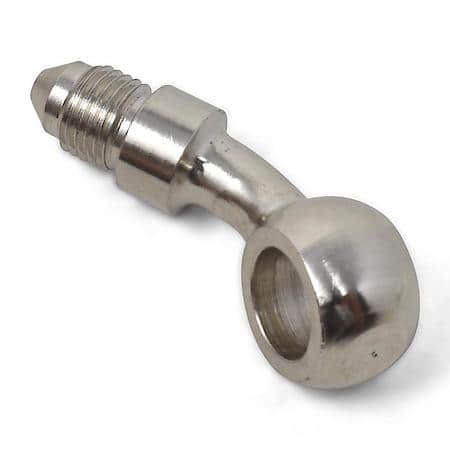 3 AN Male 35 Deg To 3/8" (10mm) Banjo Steel Endura Finish