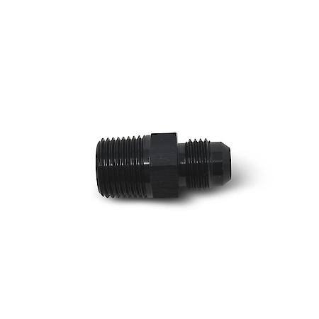 8 AN Male Straight To 1/2" NPT Male Adapter Black Anodized
