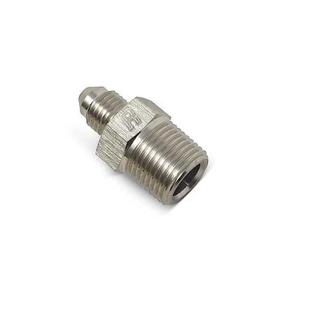 4 AN Male Straight To 3/8" NPT Male Adapter Endura Finish