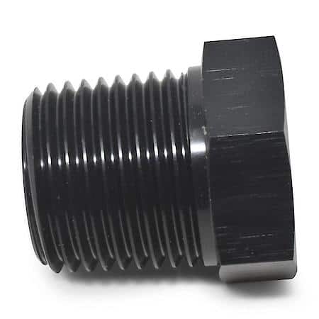 1/2" NPT Male To 3/8" NPT FeMale Bushing Black Anodized