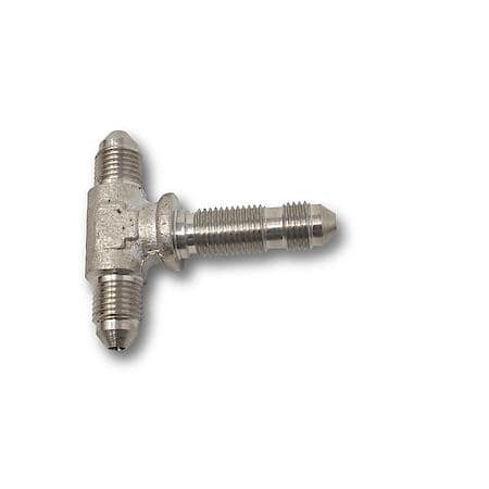 3 AN Male Brake Adapter Bulkhead Tee Steel Endura Finish