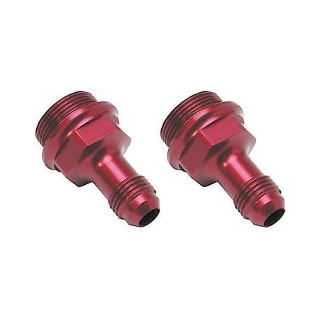 6 AN Male To 7/8-20 Male Carb Adapter Extended with Reduced Hex Red Anodized