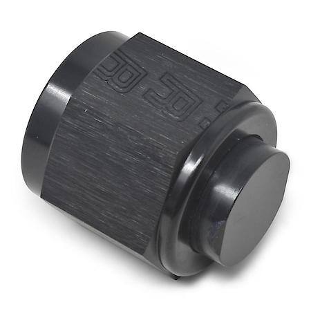 4 AN Cap Black Anodized