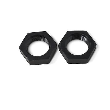 6 AN Bulkhead Nut Black Anodized