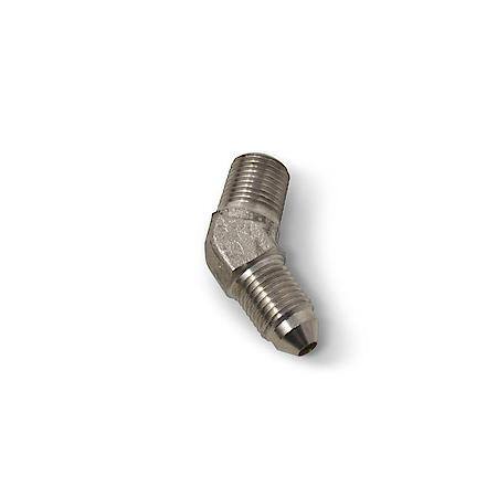 3 AN Male 45 Deg To 1/8" NPT Male Adapter Steel Endura Finish