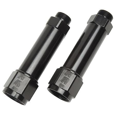 8 AN FeMale To 9/16-24 Male Carb Adapter (3.25") Black Anodized Qty: 2