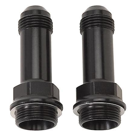 6 AN Male To 7/8-20 Male Carb Adapter Extended with Reduced Hex Black Anodized