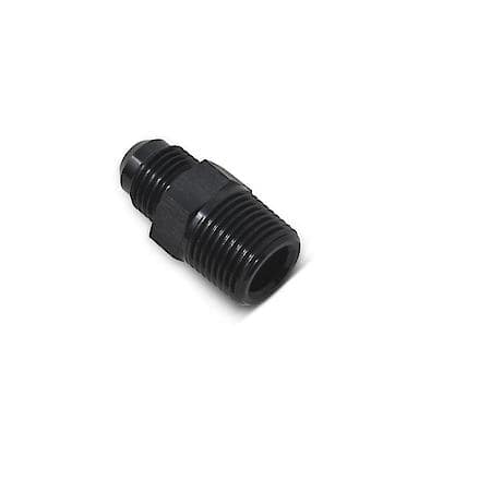 16 AN Male Straight To 1" NPT Male Adapter Black Anodized