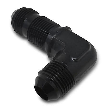 8 AN Bulkhead 90 Degree Black Anodized