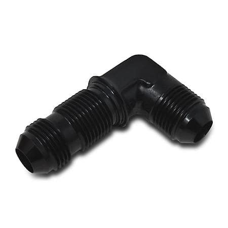 8 AN Bulkhead 90 Degree Black Anodized