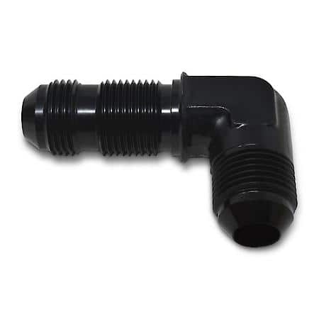 8 AN Bulkhead 90 Degree Black Anodized
