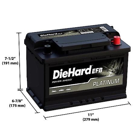 Enhanced Flooded Battery: H6 Group Size, 750 CCA, 120 Minute Reserve Capacity