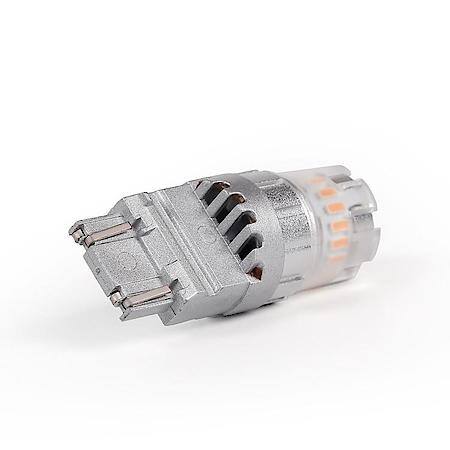 Tail Light Bulb: 4257 Philips 3020 High Power LED, Amber, 600 Lumens, 9 To 16 Volt DC, Set Of 2