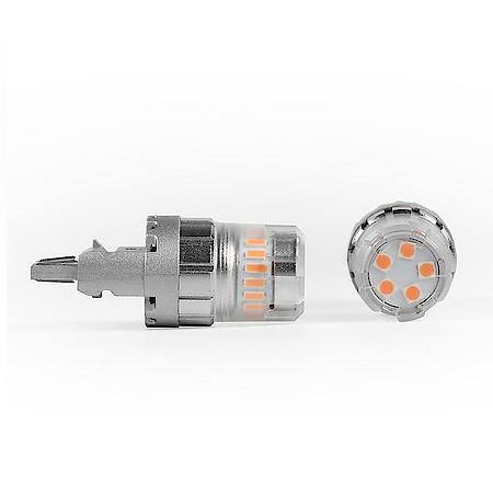 Tail Light Bulb: 4257 Philips 3020 High Power LED, Amber, 600 Lumens, 9 To 16 Volt DC, Set Of 2