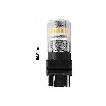 Tail Light Bulb: WT21W Philips 3020 High Power LED, Amber, 600 Lumens, 9 To 16 Volt DC, Set Of 2