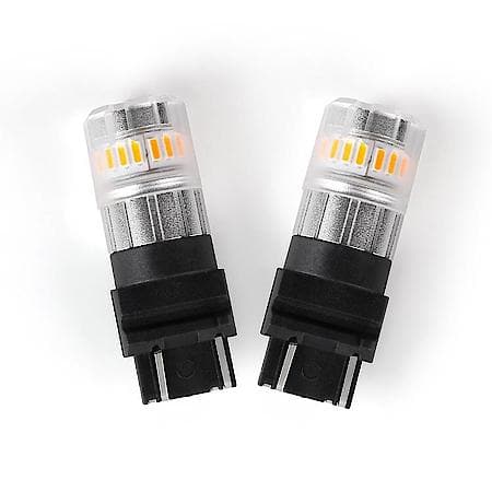 Tail Light Bulb: WT21W Philips 3020 High Power LED, Amber, 600 Lumens, 9 To 16 Volt DC, Set Of 2