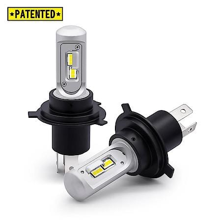 Fog Light Bulb: H4, LED, 18 Watt, Fog Beam, 6000 Lumens, 6500K Light Color Temperature, Set Of 2