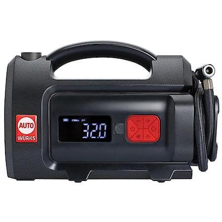 Autowurks Cordless Rechargeable Tire Inflator: Multi Purpose Inflator