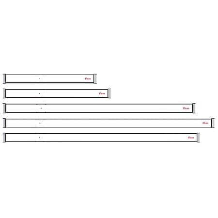 Toyota AVM target strips, set of 5, D8 to D12