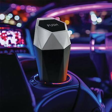 Mini Car Trash Can: Fits Most Cupholders, Includes 15 Bags