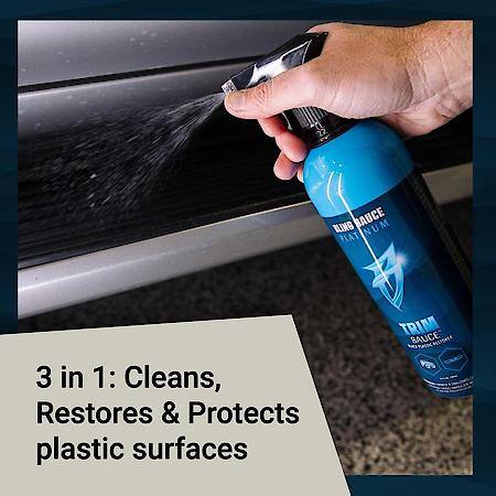 TRIM SAUCE Black Plastic Trim Restorer & Protectant, 16 oz.